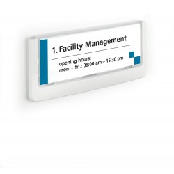 Durable 4860 02 Click Sign 149 X 52.5mm White